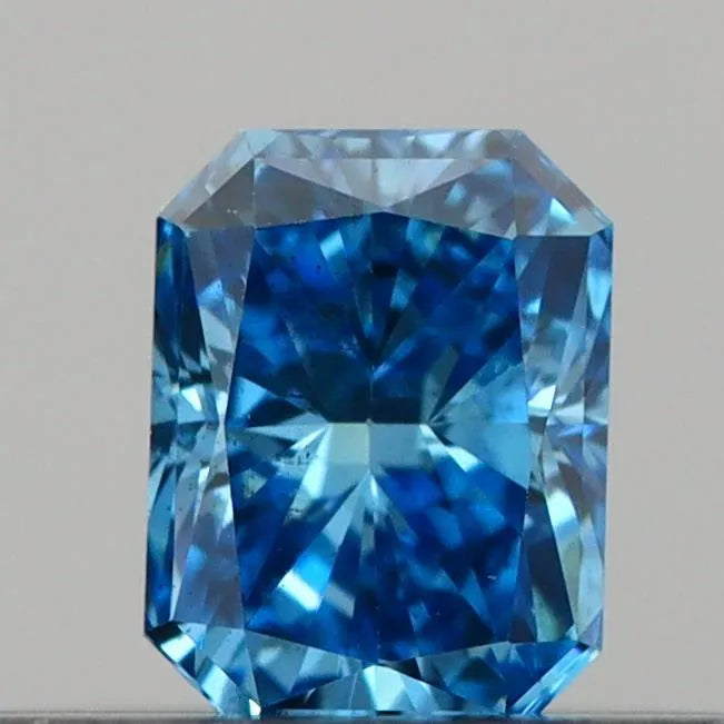 0.24ct Radiant Lab Grown Diamond (Colour Fancy Vivid Blue, Clarity VS2, IGI Certified)