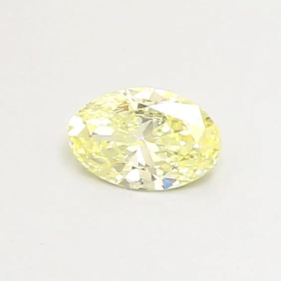 0.32ct Oval Lab Grown Diamond (Colour Fancy Light Yellow, Clarity VS2, IGI Certified)