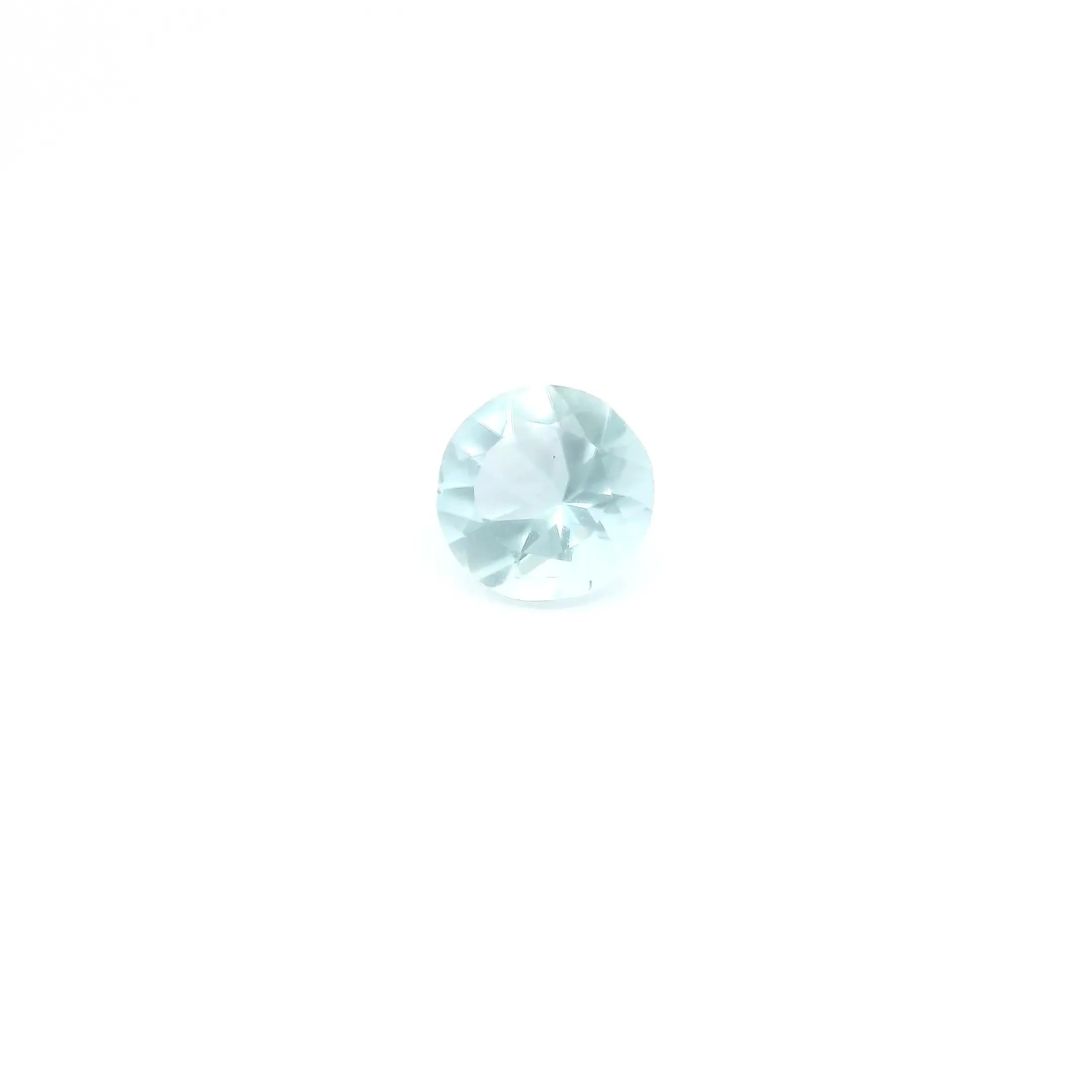 0.39ct Round Natural Aquamarine (Colour Blue, Clarity Eye Clean, Cut Faceted)