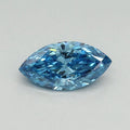 0.50ct Marquise Lab Grown Diamond (Colour Fancy Vivid Blue, Clarity VS1, IGI Certified)
