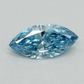0.50ct Marquise Lab Grown Diamond (Colour Fancy Vivid Blue, Clarity VS2, IGI Certified)