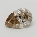 0.50ct Pear Lab Grown Diamond (Colour Very Light Brown, Clarity VVS2, IGI Certified)