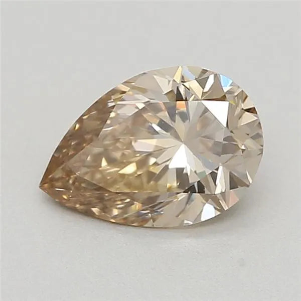 0.50ct Pear Lab Grown Diamond (Colour Very Light Brown, Clarity VVS2, IGI Certified)