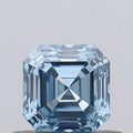 0.53ct Asscher Lab Grown Diamond (Colour Fancy Vivid Blue, Clarity VVS2, IGI Certified)