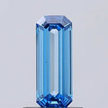 0.54ct Emerald Lab Grown Diamond (Colour Fancy Vivid Blue, Clarity VS1, IGI Certified)