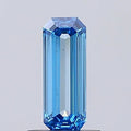 0.58ct Emerald Lab Grown Diamond (Colour Fancy Vivid Blue, Clarity VS2, IGI Certified)
