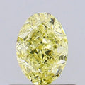 0.60ct Oval Lab Grown Diamond (Colour Fancy Intense Yellow, Clarity VS2, IGI Certified)