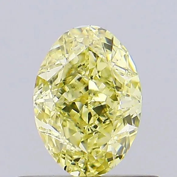 0.60ct Oval Lab Grown Diamond (Colour Fancy Intense Yellow, Clarity VS2, IGI Certified)