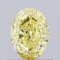 0.61ct Oval Lab Grown Diamond (Colour Fancy Intense Yellow, Clarity SI1, IGI Certified)