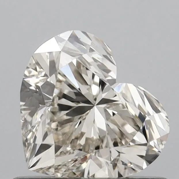 0.70ct Heart Natural Diamond (Colour K, Clarity VS2, Cut VG, IGI Certified)