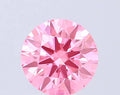 0.70ct Round Lab Grown Diamond (Colour Fancy Vivid Pink, Clarity VVS2, Cut ID, IGI Certified)