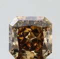 0.81ct Radiant Natural Diamond (Colour Fancy Dark Orangey Brown, Clarity SI1, GIA Certified)