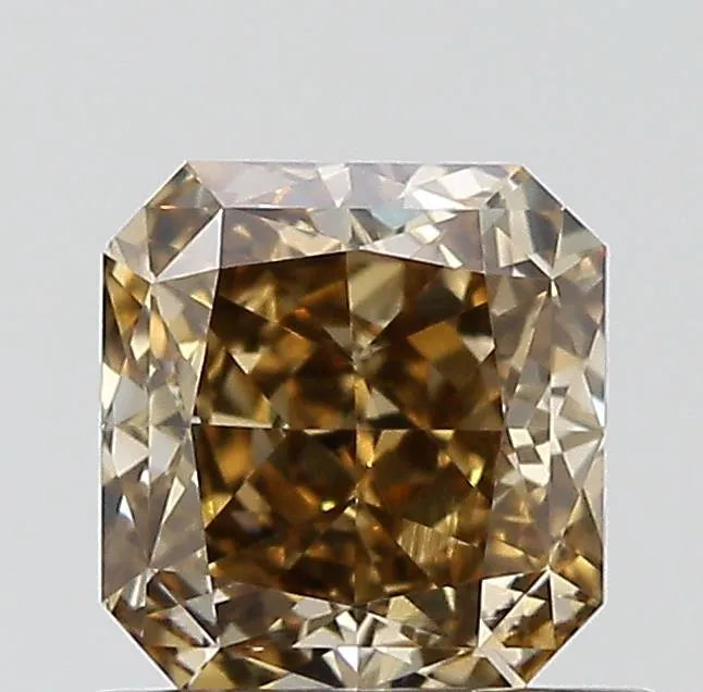 0.83ct Radiant Natural Diamond (Colour Fancy Dark Yellowish Brown, Clarity VS2, GIA Certified)
