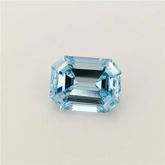0.84ct Emerald Lab Grown Diamond (Colour Fancy Intense Blue, Clarity VS2, IGI Certified)