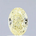0.88ct Oval Lab Grown Diamond (Colour Fancy Yellow, Clarity VVS2, IGI Certified)