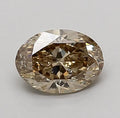 0.96ct Oval Natural Diamond (Colour Brown, Clarity SI2, Cut VG, IGI Certified)