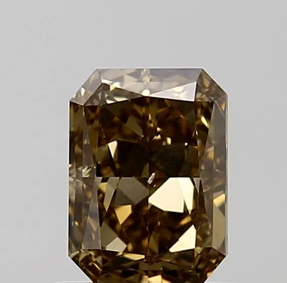 0.96ct Radiant Natural Diamond (Colour Brown, Clarity SI1, Cut VG, IGI Certified)