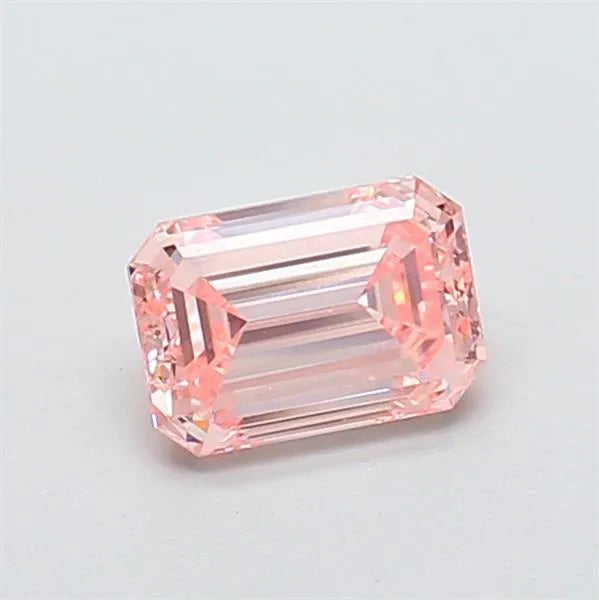 1.00ct Emerald Lab Grown Diamond (Colour Fancy Intense Pink, Clarity VS2, IGI Certified)