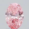 1.00ct Oval Lab Grown Diamond (Colour Fancy Vivid Pink, Clarity VS1, IGI Certified)