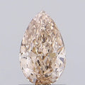 1.01ct Pear Lab Grown Diamond (Colour Fancy Light Brown, Clarity VVS2, IGI Certified)