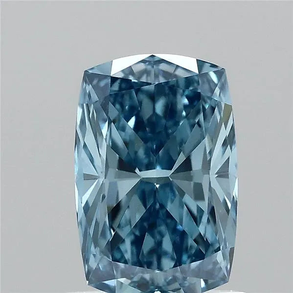 1.02ct Cushion modified Lab Grown Diamond (Colour Fancy Vivid Blue, Clarity VVS2, IGI Certified)