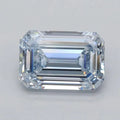 1.02ct Emerald Lab Grown Diamond (Colour Fancy Light Blue, Clarity VVS2, IGI Certified)