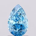 1.03ct Pear Lab Grown Diamond (Colour Fancy Vivid Blue, Clarity VS1, IGI Certified)