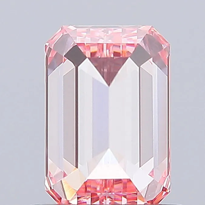 1.07ct Emerald Lab Grown Diamond (Colour Fancy Vivid Pink, Clarity VS1, IGI Certified)
