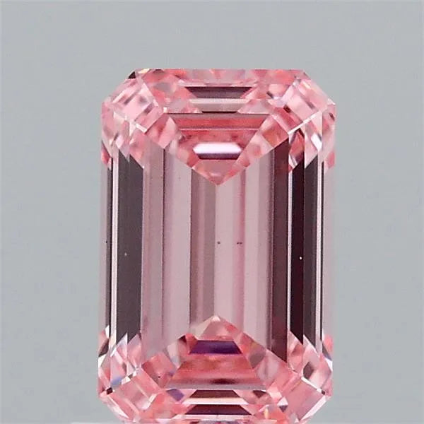 1.08ct Emerald Lab Grown Diamond (Colour Fancy Intense Pink, Clarity VS1, IGI Certified)