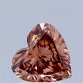 1.08ct Heart Lab Grown Diamond (Colour Fancy Brown, Clarity VS1, IGI Certified)