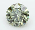 1.09ct Round Lab Grown Diamond (Colour Fancy Vivid Green, Clarity VS1, Cut ID, IGI Certified)