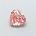 1.12ct Heart Lab Grown Diamond (Colour Fancy Brown Pink, Clarity VS2, IGI Certified)