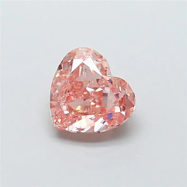 1.12ct Heart Lab Grown Diamond (Colour Fancy Brown Pink, Clarity VS2, IGI Certified)