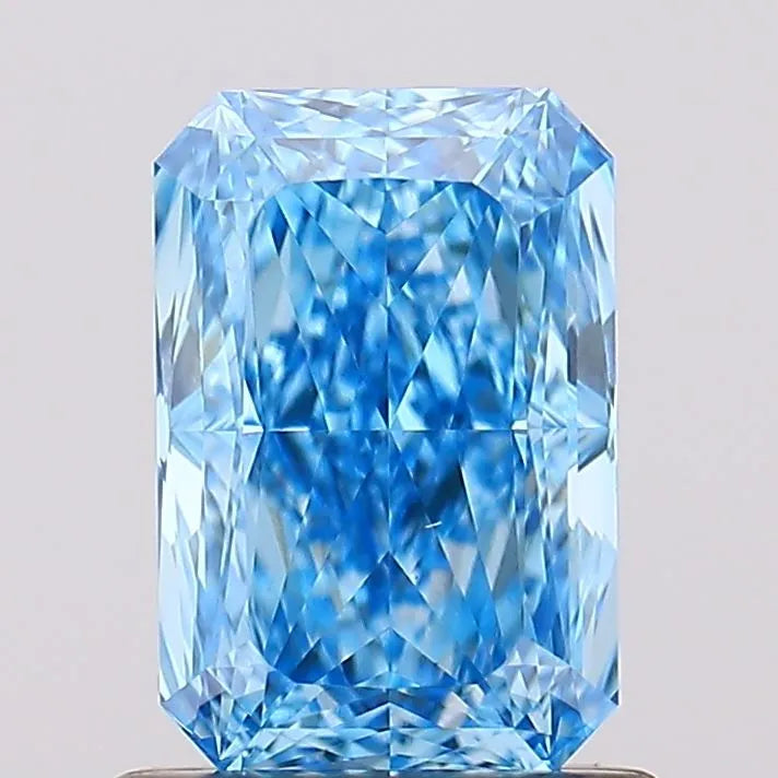 1.14ct Radiant Lab Grown Diamond (Colour Fancy Vivid Blue, Clarity VS1, IGI Certified)