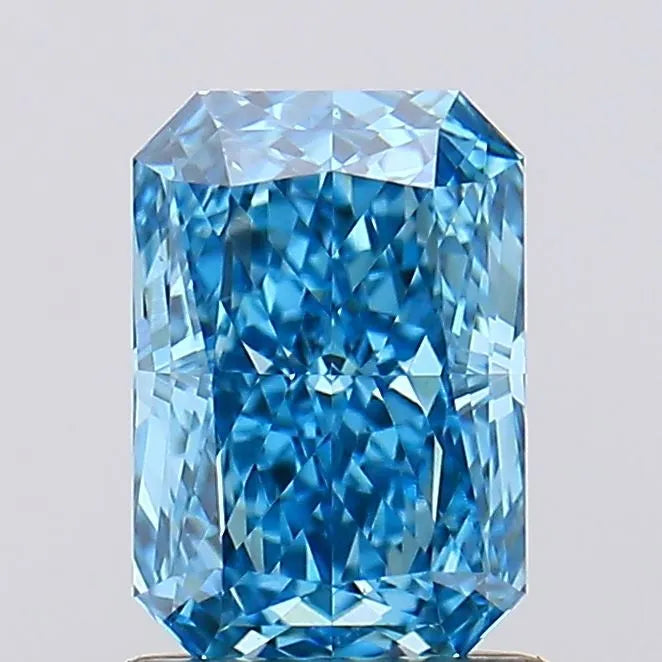 1.16ct Radiant Lab Grown Diamond (Colour Fancy Vivid Blue, Clarity VVS2, IGI Certified)