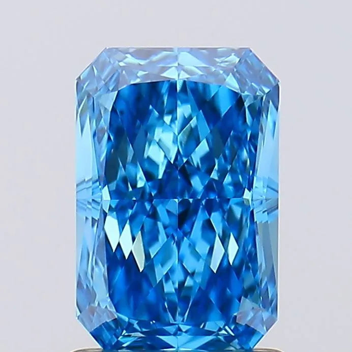 1.19ct Radiant Lab Grown Diamond (Colour Fancy Vivid Blue, Clarity VS2, IGI Certified)