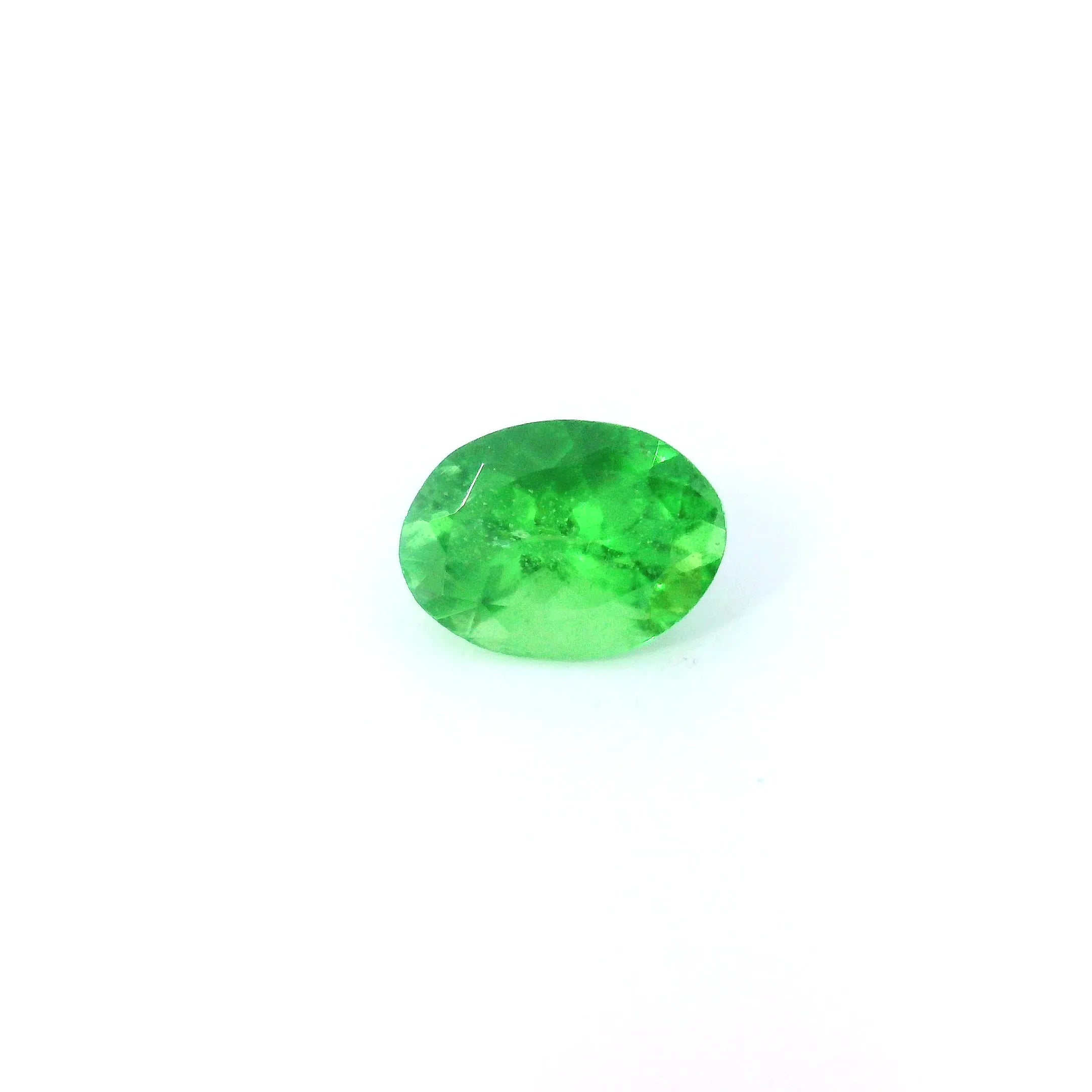 1.22ct Oval Natural Garnet (Colour Green, Clarity Slightly Included, Cut Faceted)