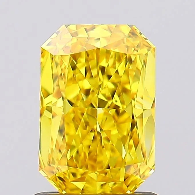 1.30ct Radiant Lab Grown Diamond (Colour Fancy Vivid Yellow, Clarity VVS1, IGI Certified)