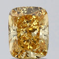1.34ct Cushion modified Lab Grown Diamond (Colour Fancy Vivid Yellow, Clarity VVS2, IGI Certified)