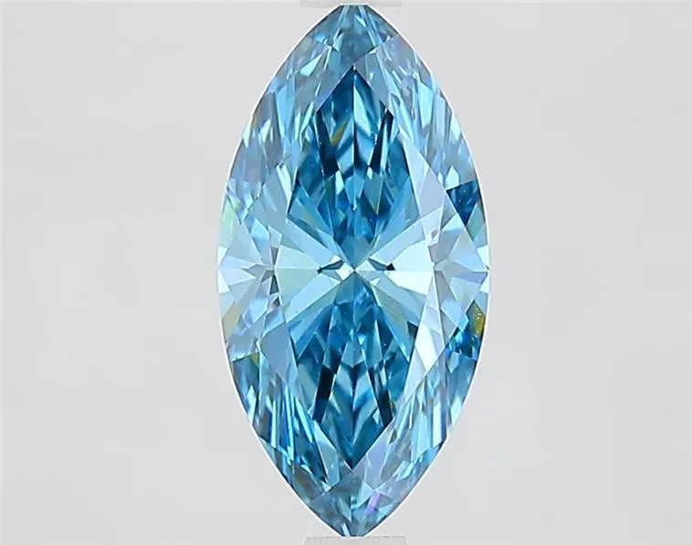 1.36ct Marquise Lab Grown Diamond (Colour Fancy Vivid Blue, Clarity VVS1, IGI Certified)