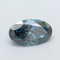 1.50ct Oval Lab Grown Diamond (Colour Fancy Deep Green Blue, Clarity SI1, IGI Certified)