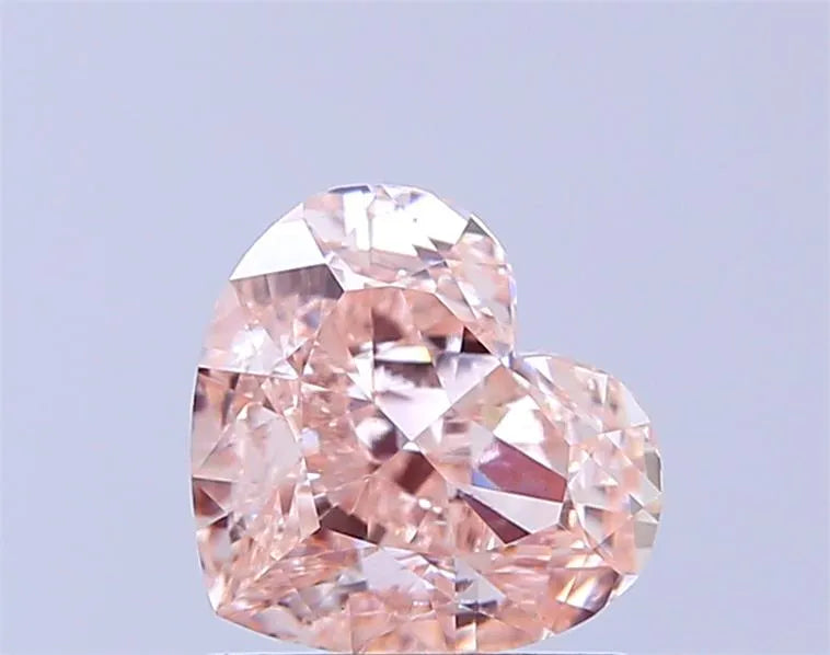 1.51ct Heart Lab Grown Diamond (Colour Fancy Brown Pink, Clarity SI1, IGI Certified)