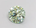 1.53ct Round Lab Grown Diamond (Colour Fancy Blueish Green, Clarity VVS1, Cut EX, IGI Certified)