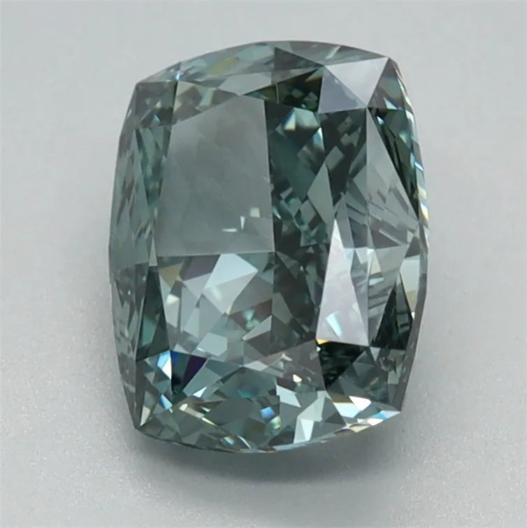 1.56ct Cushion modified Lab Grown Diamond (Colour Fancy Intense Green, Clarity VVS2, IGI Certified)