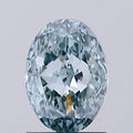 1.57ct Oval Lab Grown Diamond (Colour Fancy Intense Blue Green, Clarity VS2, IGI Certified)