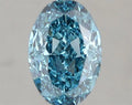 1.60ct Oval Lab Grown Diamond (Colour Fancy Vivid Blue, Clarity VS1, IGI Certified)