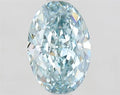 1.61ct Oval Lab Grown Diamond (Colour Fancy Intense Blueish Green, Clarity VVS2, IGI Certified)
