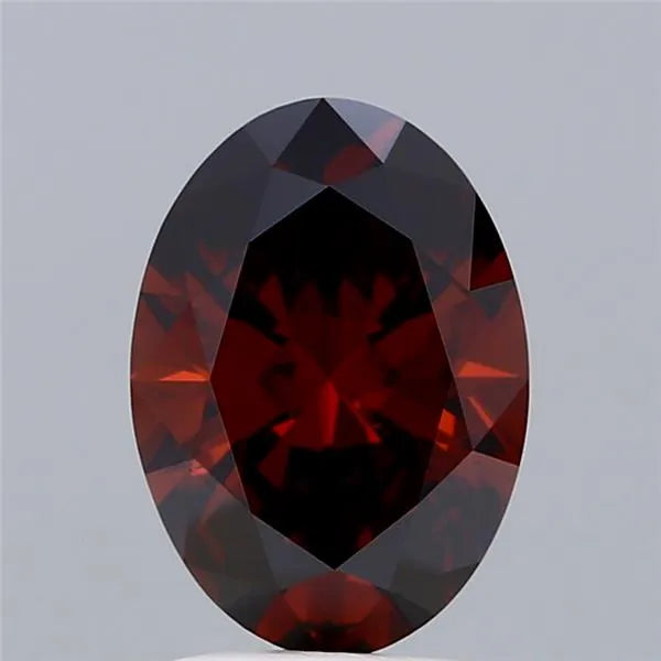 1.73ct Oval Lab Grown Diamond (Colour Fancy Deep Orange, Clarity VS1, IGI Certified)