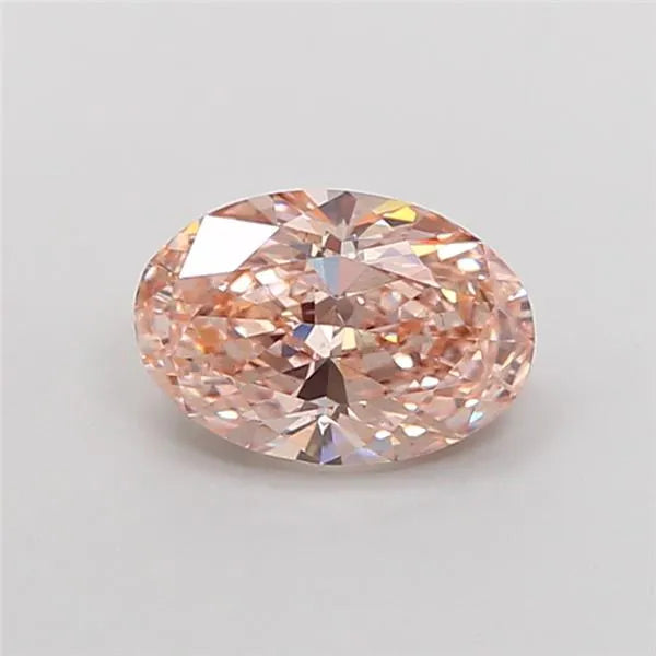 1.74ct Oval Lab Grown Diamond (Colour Fancy Light Pinkish Brown, Clarity VS2, IGI Certified)
