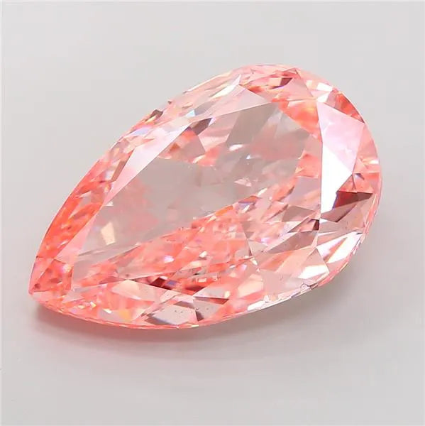 18.01ct Pear Lab Grown Diamond (Colour Fancy Vivid Pink, Clarity VS2, IGI Certified)
